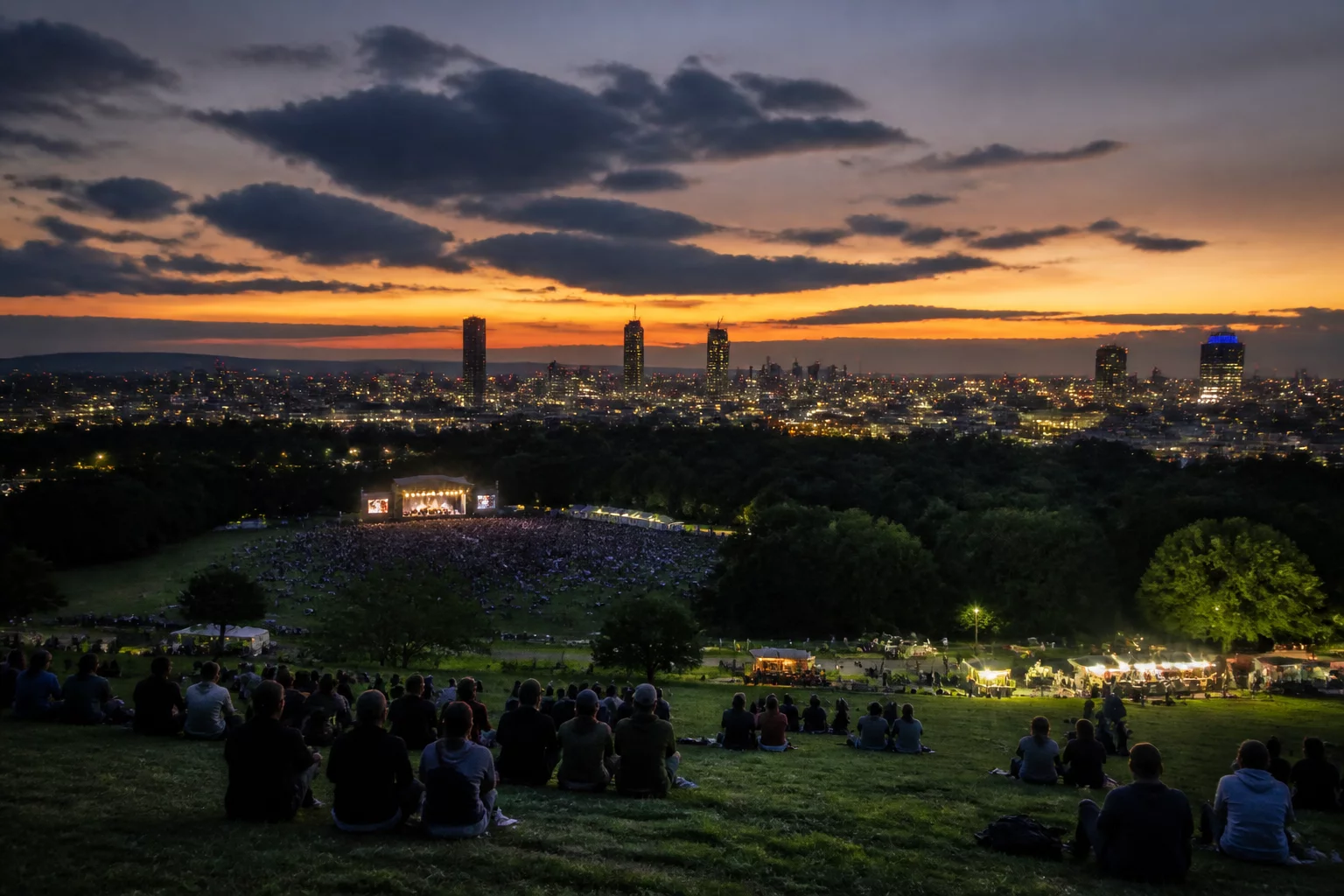 Manchester Heaton Park Atmosphäre