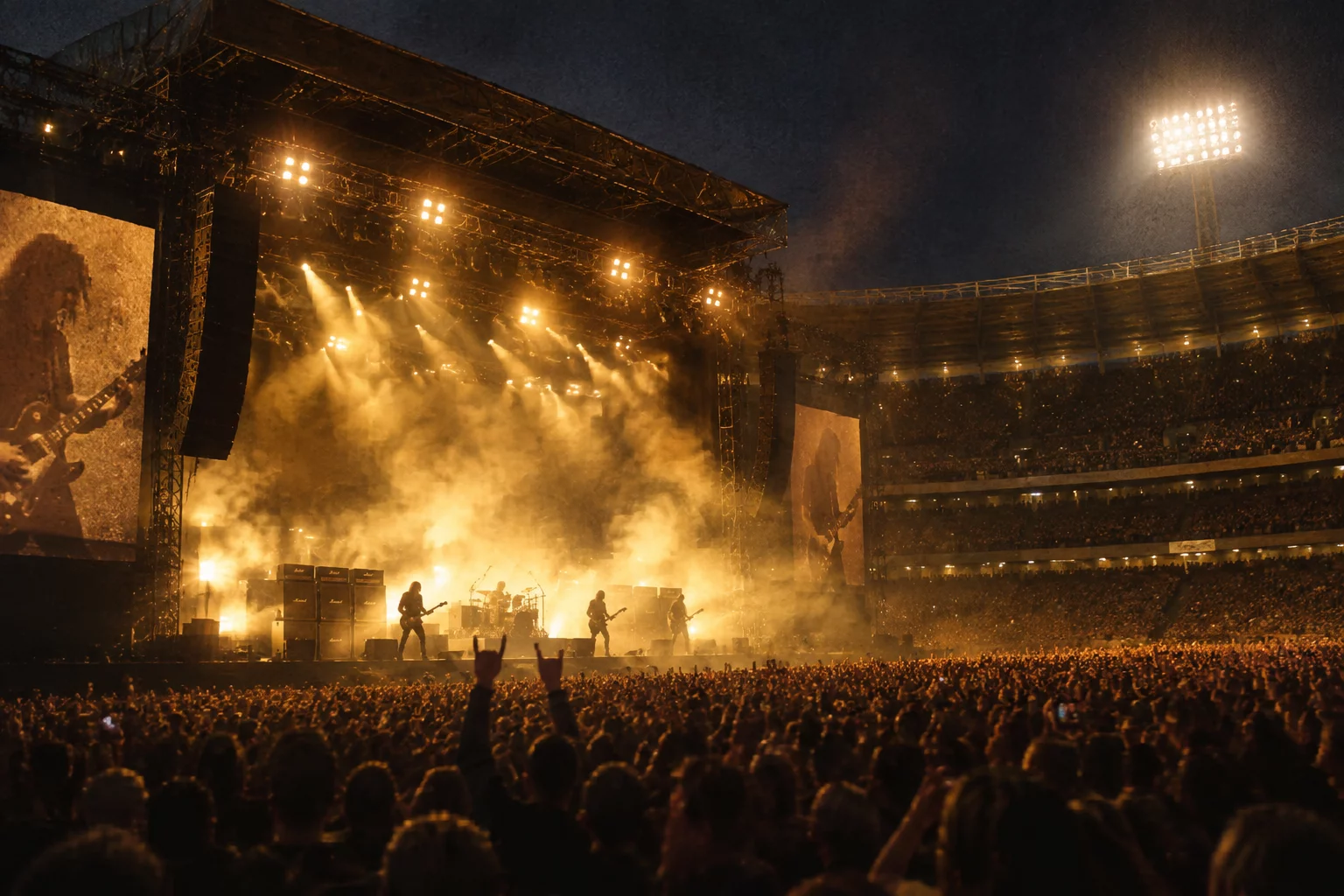 Oasis Konzert Atmosphäre im Stadion